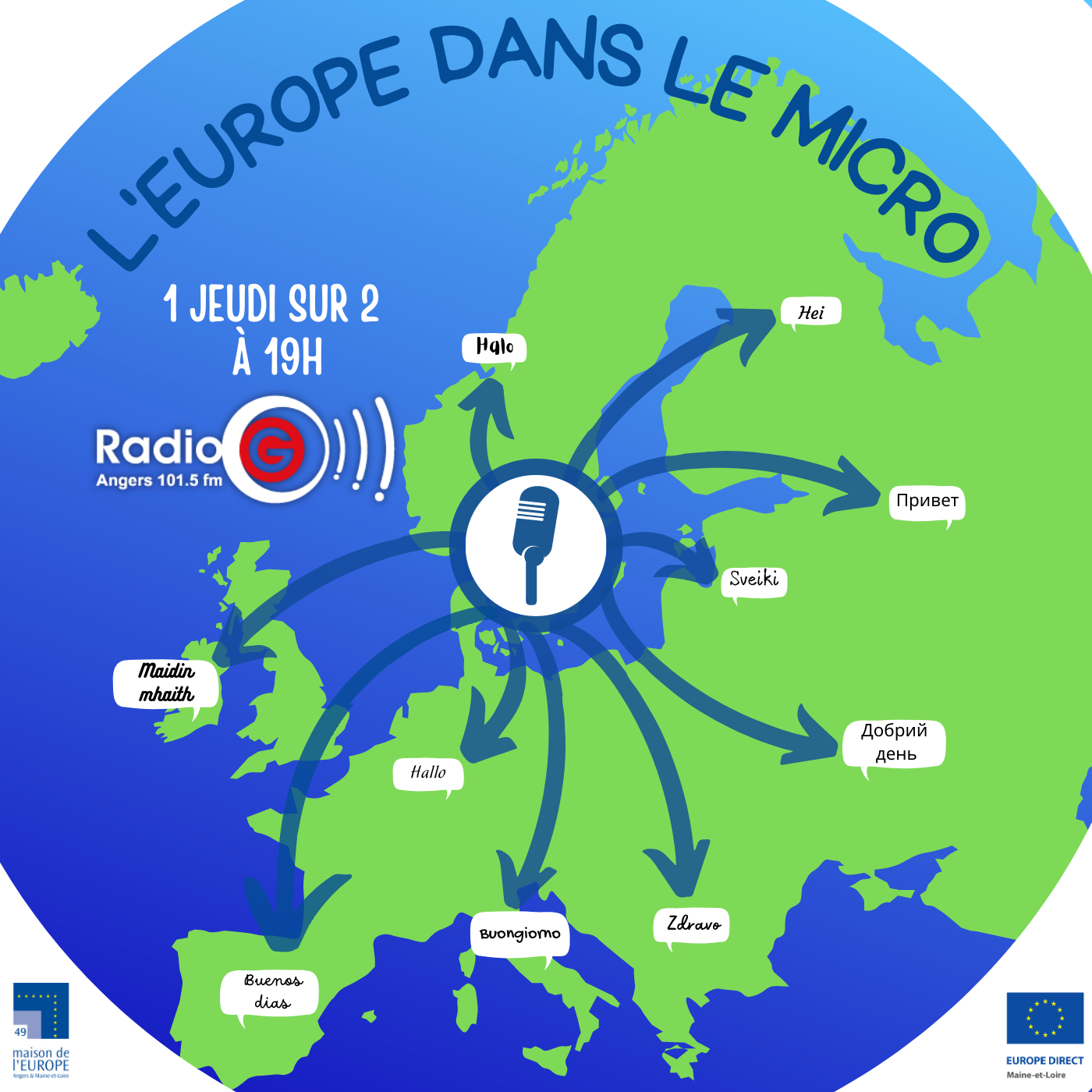 Magazine radio sur l'europe L'Europe dans le micro du 01 05 2025