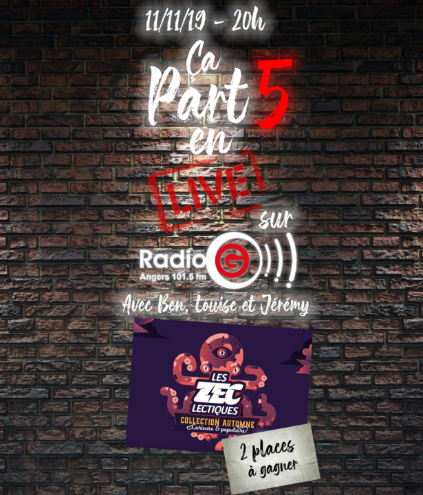 Ca part en Live 5 du 11/11/2019 Live et concerts acoustiques de groupes locaux avec interviews Ca part en Live 5 du 11/11/2019