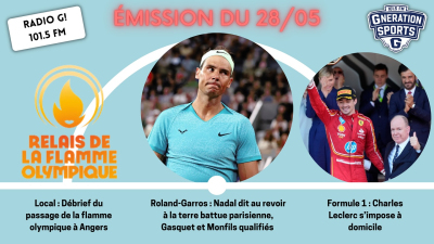 Emission sportive locale et nationale G!nération sports du 28 05 2024