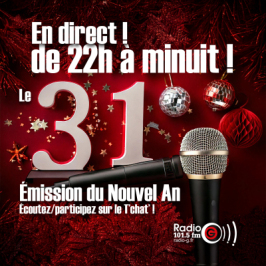 Spéciales de G !  Le 31 en Live ! du 31 12 2024
