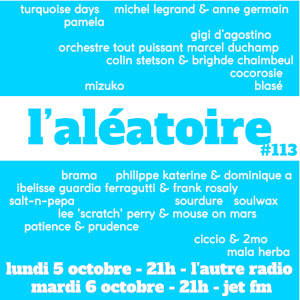 #113.L'Aléatoire du 05 10 2026 L'Aléatoire #113.L'Al&eacute;atoire du 05 10 2026
